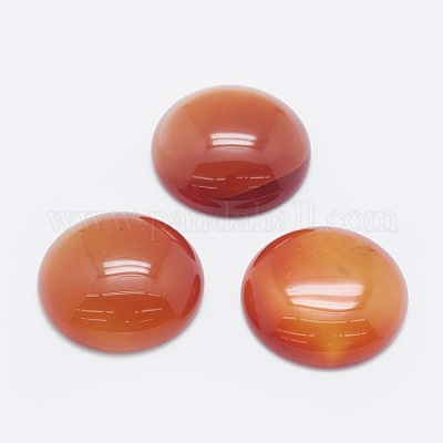 天然石カーネリアンカボション  染め＆加熱  半円  24.5x7~8mm&nbsp;G-G760-B01-03-1