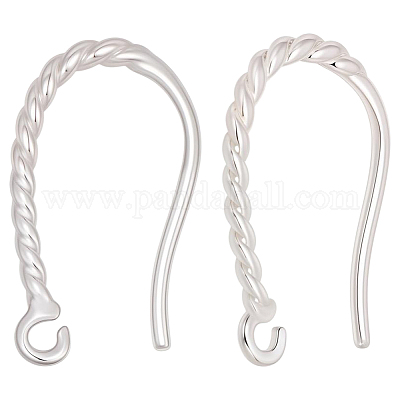 40Pcs Brass Ear Wire&nbsp;KK-BBC0024-16S-1