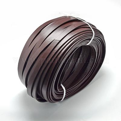 レザーコード  ココナッツブラウン  10x2mm  約50ヤード/束（150フィート/束）&nbsp;WL-R004-10x2-02-1