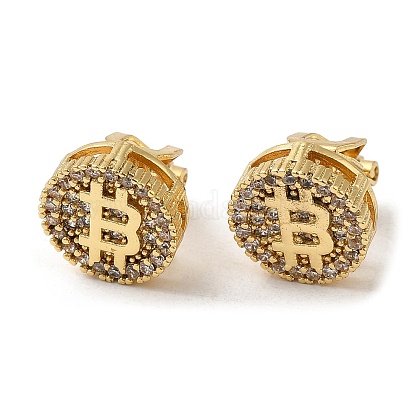 ラックメッキリアル18Kゴールドメッキ真鍮ビットコインシェイプ 