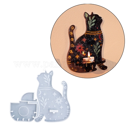 猫の形のフローティングシェルフ DIY シリコンモールド レジン型 UV