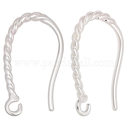 40Pcs Brass Ear Wire KK-BBC0024-16S-1