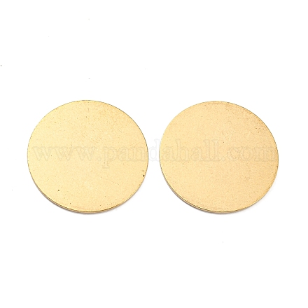 真鍮シート  銅ディスク  フラットラウンド  生（メッキなし）  25x1mm&nbsp;AJEW-WH0325-01G-1
