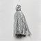 Handmade Polycotton(Polyester Cotton) Tassel Decorations, Pendant Decorations, Gainsboro, 29~35mm