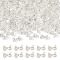 200Pcs ABS Imitation Pearl Beads, Bowknot, 9x15x3.5mm, Hole: 2mm