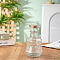 Refillable Glass Empty Bottles, with Wooden Cork, Clear, Column, 7.5x14cm