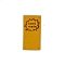 Handmade Microfiber Leather Labels, Rectangle, Garland, Goldenrod, 50x25mm