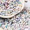 Two Tone Baking Paint Glass Seed Beads, Round Hole, Peanut, Colorful, 6~6.5x3~3.5x3~3.5mm, Hole: 1~1.2mm, about 4500pcs/pound