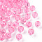 Transparent Acrylic Beads, Round, Hot Pink, 8x7mm, Hole: 2mm, about 1745pcs/500g