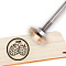 Stamping Embossing Soldering Brass with Stamp, for Cake/Wood, Fruit Pattern, 30mm