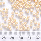 12/0ベーキングペイントガラスラウンドシードビーズ  レモンシフォン  1.5~2x1.5mm  穴：0.5~1mm  約30000個/ポンド&nbsp;SEED-S036-01A-19-3