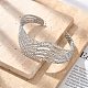 304 Stainless Steel Cuff Bangles&nbsp;BJEW-B108-12P-2