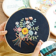 ポリエステル刺繍糸  クロスステッチの糸  セグメント染め  グリーン  0.5~2mm  約8.75ヤード（8m）/かせ  12 かせ/セット&nbsp;OCOR-WH20074-13B-01B-4