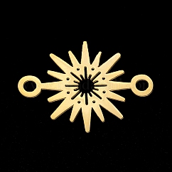 PVD Vacuum Plating 201 Stainless Steel Links/Connectors, Long-Lasting Plated, Laser Cut, Star, Golden, 15x20.5x1mm, Hole: 1.8mm