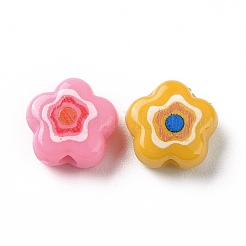 Printed Opaque Acrylic Beads&nbsp;X-OACR-E009-07A