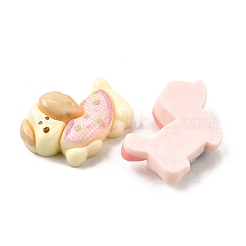 オペーク樹脂カボション  犬  ミックスカラー  15~19x26~27.5x7~9mm&nbsp;RESI-C058-02