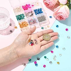 160Pcs 8 Colors Glass Charms&nbsp;RGLA-FS0001-24