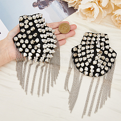 Fashionable Punk Style Chain Tassel Epaulettes&nbsp;DIY-WH0304-475P