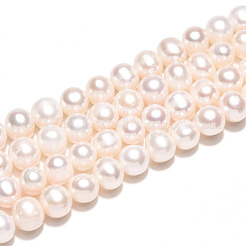 Natural Cultured Freshwater Pearl Beads Strands&nbsp;PEAR-N013-07Q