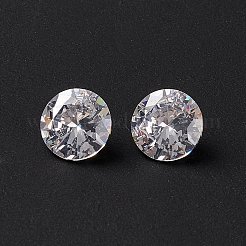 クリアグレードのダイヤモンド型キュービックジルコニアカボション  多面カット  7x4mm&nbsp;X-ZIRC-M002-7mm-007