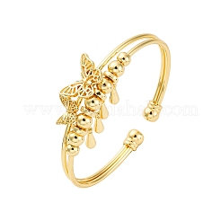 Brass Cuff Bangles&nbsp;BJEW-U025-06G