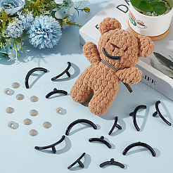 100Sets 2 Styles Plastic Doll Craft Mouth&nbsp;DIY-PH0033-82