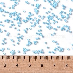 TOHOラウンドシードビーズ  日本製シードビーズ  （不透明なブルーターコイズ43)個  15/0  1.5mm  穴：0.7mm  約15000個/50g&nbsp;SEED-XTR15-0043