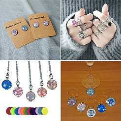Printed Picture Glass Cabochons&nbsp;GGLA-PH0005-25mm-001