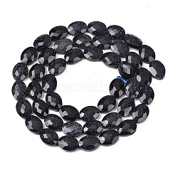 Synthetic Blue Goldstone Beads Strands&nbsp;G-H349-A01-18