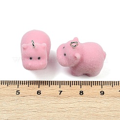 Flocky Resin Pendants&nbsp;FIND-A052-05C
