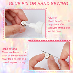 AHADEMAKER 144pcs 9 colors Flower Sew on Rhinestones&nbsp;RB-GA0001-01B