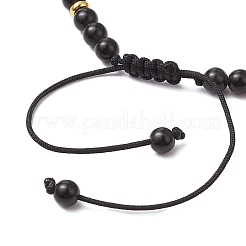 Natural Obsidian Braided Bead Bracelets&nbsp;BJEW-JB11241-05
