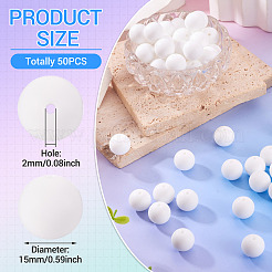 50Pcs Food Grade Eco-Friendly Silicone Beads&nbsp;SIL-TA0002-89A
