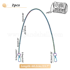 2Pcs Zinc Alloy Wheat Chain Bag Handles&nbsp;FIND-PH0009-82C