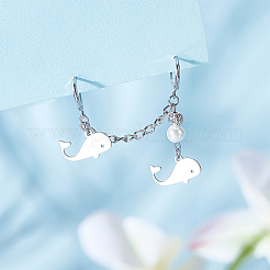 ステンレスペンダント201個  クジラ  ステンレス鋼色  10.5x18x1mm  穴：1.6mm  20個/箱&nbsp;STAS-UN0047-45