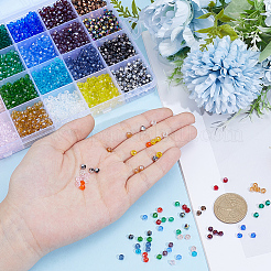 3000Pcs 24 Colors Transparent Electroplate Glass Beads&nbsp;EGLA-PA0001-29C
