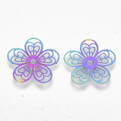 Ion Plating(IP) 304 Stainless Steel Filigree Pendants&nbsp;STAS-R102-01