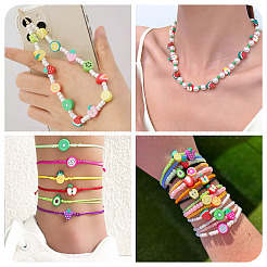 100Pcs 10 Styles Handmade Polymer Clay Beads&nbsp;CLAY-TA0001-65