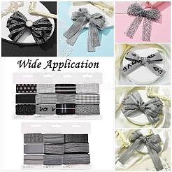 9 Yards 3 Styles Polyester Ribbon&nbsp;SRIB-A014-G02