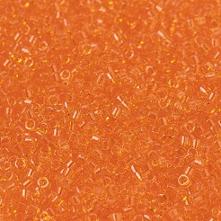 MIYUKIデリカビーズ  シリンダー  日本製シードビーズ  11/0  （db0703)透明オレンジ  1.3x1.6mm  穴：0.8mm  約10000個/袋  50 G /袋&nbsp;SEED-X0054-DB0703