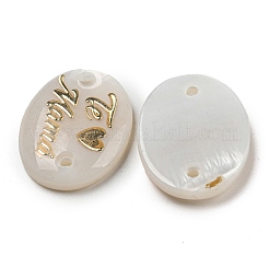 Freshwater Shell with Enamel Buttons&nbsp;BUTT-Z001-02
