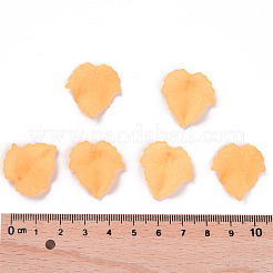 秋のテーマ透明なつや消しアクリルパーツ  カエデの葉  オレンジ  24x22.5x3mm  穴：1mm  約962個/500g&nbsp;PAF002Y-13