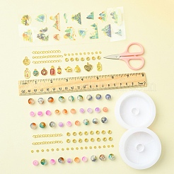 DIY Lampwork Beaded Bracelet Making Kit&nbsp;DIY-FZC0001-01D