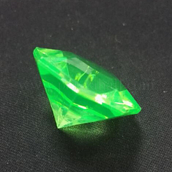 Acrylic Rhinestone Pointed Back Cabochons&nbsp;GACR-WH0001-01F