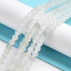 天然天山翠珪岩ビーズ連  ラウンド  4~4.5mm  穴：0.8mm  約88個/連  14.76''（37.5センチメートル）&nbsp;X-G-B046-01D