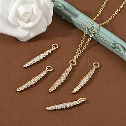 SHEGRACE Brass Micro Pave Cubic Zirconia Pendants&nbsp;XGRQ3D897-502G