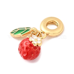 Brass European Dangle Charms&nbsp;KK-F904-19G