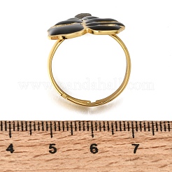 304 Stainless Steel Enamel Cuff Open Rings&nbsp;SA-CBA369F-02G-02
