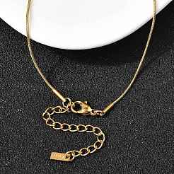 1MM 304 Stainless Steel Round Snake Chain Necklaces for Women&nbsp;NJEW-Z091-10G