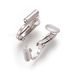 Brass Clip-on Earring Converters Findings&nbsp;KK-L175-01P